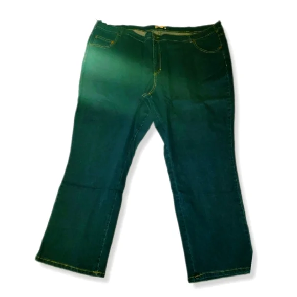 Woman Within Plus Size Wide-Leg Stretch Denim Jean NWT 30W Indigo - Picture 3 of 6